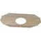 Ekena Millwork Chrysler Wood Fretwork Pierced Ceiling Medallion, Birch, 32"W x 16"H x 8 3/8"ID x 1/4"T CMWP32X16X0250CSBI - alternate 3